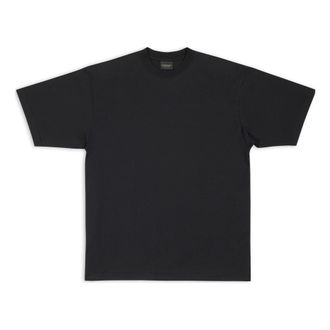 Balenciaga Care Label T-shirt Medium Fit Black 724514TNVL91070