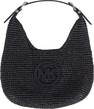 Michael Kors Shoulder Bags, female, Black, Size: ONE SIZE Nolita Hobo Bag