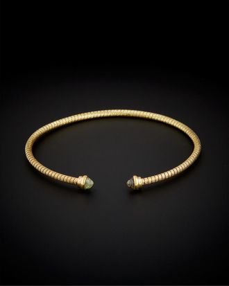 Italian Gold, Inc 14K Italian Gold Blue Topaz Cuff