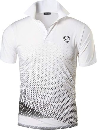 Jeansian Boys Sport Short Sleeve Breathable Polo T-Shirt Tee Top LBS714 WhiteBlack XL