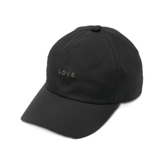 Rick Owens Caps, male, Black, Size: M Embroidered Baseball Cap