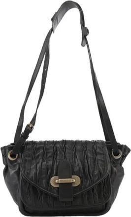 Bally Tweedehands leren schoudertassen - Dames - Vintage Schoudertas - Zwart - ONE Size - Leer - Vintage
