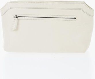 The Row Pochette TERRASSE in Pelle Martellata con Chiusura a Zip taglia Unica