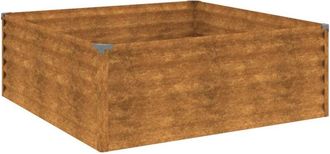 vidaXL Jardinera acero corten 100x100x36 cm vidaXL