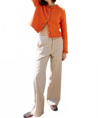 Ciao Lucia Doris Long Sleeve Cardigan In Persimmon