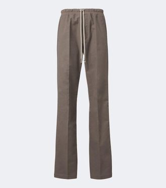 Rick Owens Pantalones rectos Dietrich de sarga de algod&oacute;n