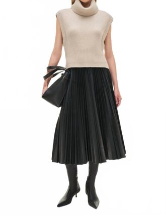 Jonathan Simkhai Kezia Midi Skirt In Black