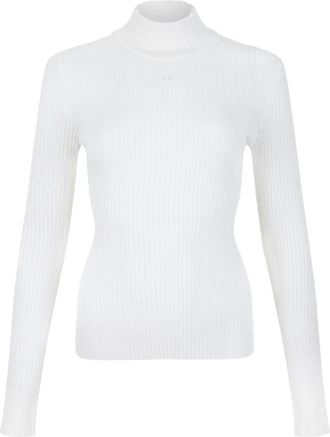 Courr&egrave;ges Courreges Sweaters - Dames - Coltruien - Wit - S - Truien & Vesten