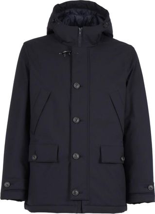 Fay Winter Cape - Heren - Winterjassen - Blauw - XL - Leer - Jassen