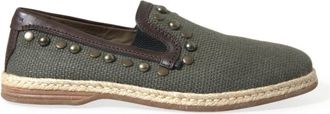Dolce & Gabbana Loafers - Dames - Loafers - Groen - 40 EU - Leer - Schoenen