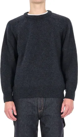 Howlin Shetland Boxy Fit Wool Crewneck Sweater