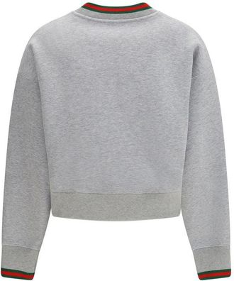 Gucci Womens Gray Cotton Sweatshirt Clothing