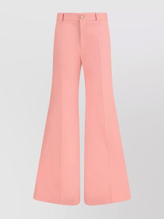 Chlo&eacute; cotton flared trousers