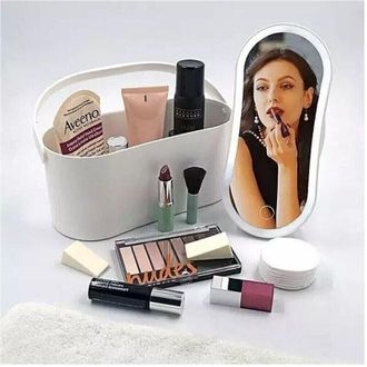 Trade Shop Trade Shop - Organizer Specchio Box Porta Trucco Portagioie Espositore Cosmetici Jk-21194