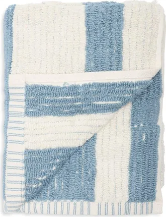 Nordstrom Rack 2-Pack Reversible Stripe Hand Towel in Blue Citadel at Nordstrom Rack