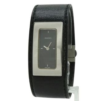 Gucci Pre-owned Watches, female, Black, Size: ONE SIZE Pre-owned Stainless Steel Quartz 7800S