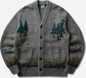 Junya Watanabe Men s Camping Cardigan Grey / Green