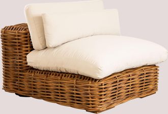 Sklum M&oacute;dulo Central Para Sof&aacute; Modular De Jard&iacute;n En Rat&aacute;n Milu Style Sklum