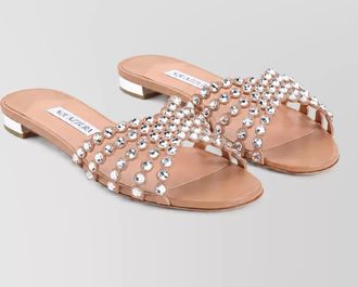 Aquazzura leather mules