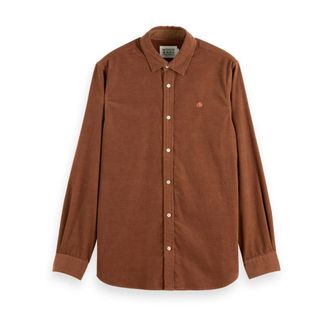 Scotch & Soda Casual Overhemd - Heren - Casual Overhemden - Oranje - S - Overhemden