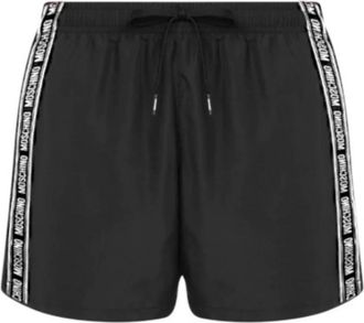 Moschino Solid Color Logo Bands Zwemkleding - Heren - Strandmode - Zwart - XS - Polyester - Badmode