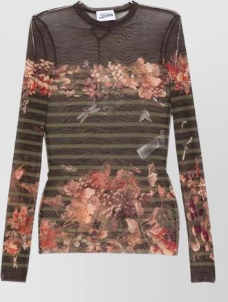 Jean Paul Gaultier long-sleeve knitted top
