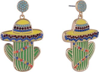 Hallmark Sombrero Cactus Stone Earrings in Green at Nordstrom