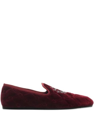 Burberry Estate quilted crest loafers - Red