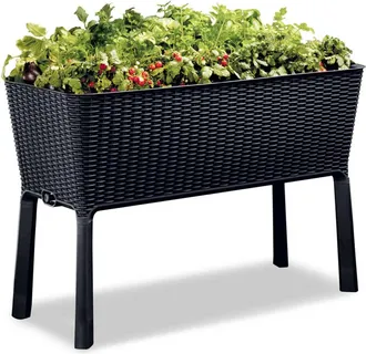 Keter Maceta Con Patas Keter Easy Grow Box De 120 L Para Flores Z, 1 Unidad