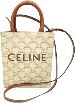 Celine Pre-owned Tote Bags, female, Beige, Size: ONE SIZE Pre-owned Vintage Tote Bag