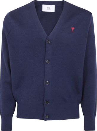 Ami Cardigan With Contrasted Ami De Coeur