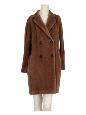 Max Mara Roseto Midi Alpaca And Wool Coat