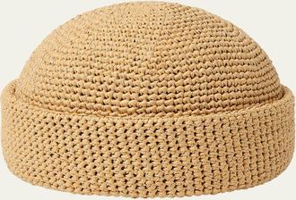 Loro Piana Mens Doroteo Raffia Hat