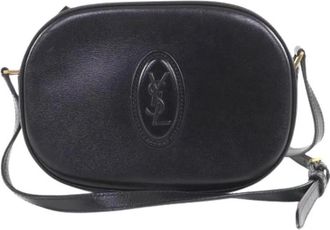 Saint Laurent Tweedehands leren schoudertassen - Dames - Vintage Schoudertas - Zwart - ONE Size - Vintage