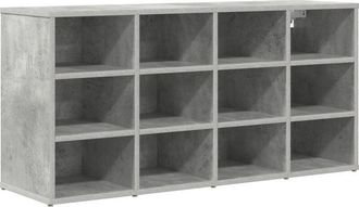 vidaXL Vidaxl - Shoe Cabinet Concrete grey 103 x 30 x 51 cm Engineered wood