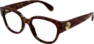 Gucci Glasses, female, Brown, Size: 53 MM Optical Frame