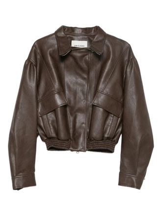Low Classic collared bomber jacket - women - Polyester - M - Brown