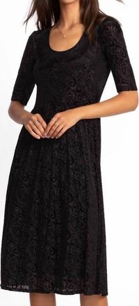 Johnny Was Helena Midi Dress In Black