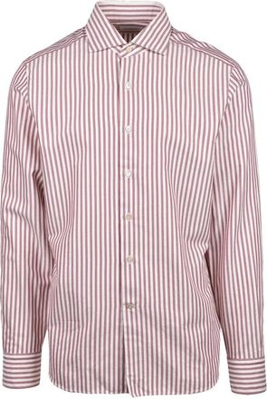 Alessandro Gherardi Flannel Shirt - Beige/Bordeaux