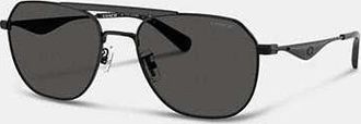Coach C Hardware Metal Navigator Sunglasses