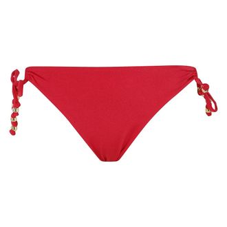 Miss Bikini Bikinis, female, Red, Size: S Triangle Bikini with Golden Beads