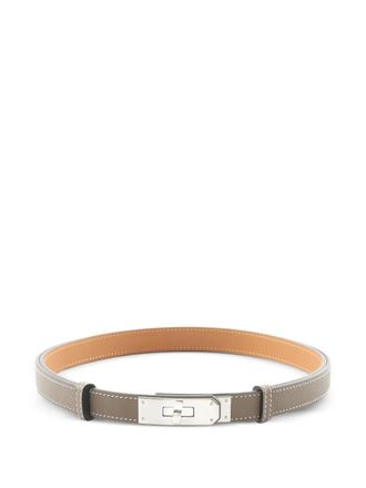 Herm&egrave;s 2024 Kelly belt - women - Calf Leather - One Size - Grey