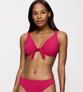 Triumph B&uuml;gel-Bikini-Top TRIUMPH Summer Twist W, Damen, Gr. 38, Cup B, lila (berry), Microfaser, Obermaterial: 77% Polyamid, 23% Elasthan, Bikini-Oberteile B&uuml;