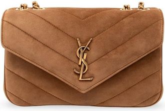 Saint Laurent Loulou Small In Matelasse Suede