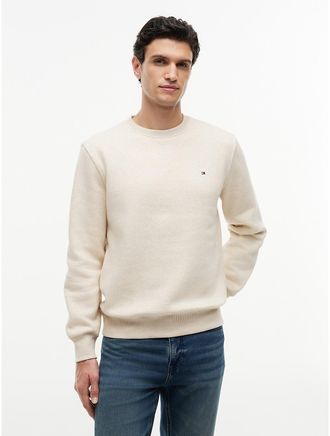 Tommy Hilfiger Mens Essential Crewneck Sweatshirt - Beige - XXXL