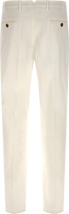Brunello Cucinelli Mens White Cotton Casual Pants