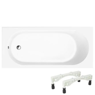 Villeroy & Boch Ba&ntilde;era Villeroy & Boch O.novo De 160 X 70 Cm, Con Instalaci&oacute;n A La Derecha, Patas Y Desag&uuml;e Cromado Wirquin