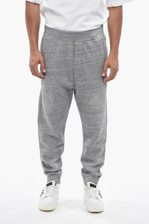 Dsquared2 Joggers in Cotone Felpato a Tinta Unita Dsquared2
