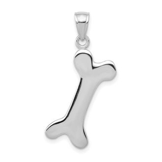 Diamond2Deal 10k Gold 3-D Dog Bone Pendant