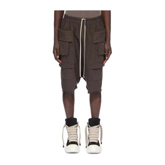 Rick Owens Creatch Cargo Pods Shorts - Heren - Korte broeken - Grijs - Maat: M Katoen